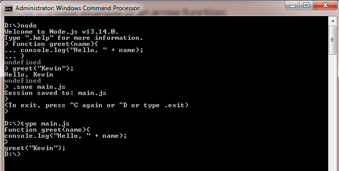 如何使用Node.js REPL