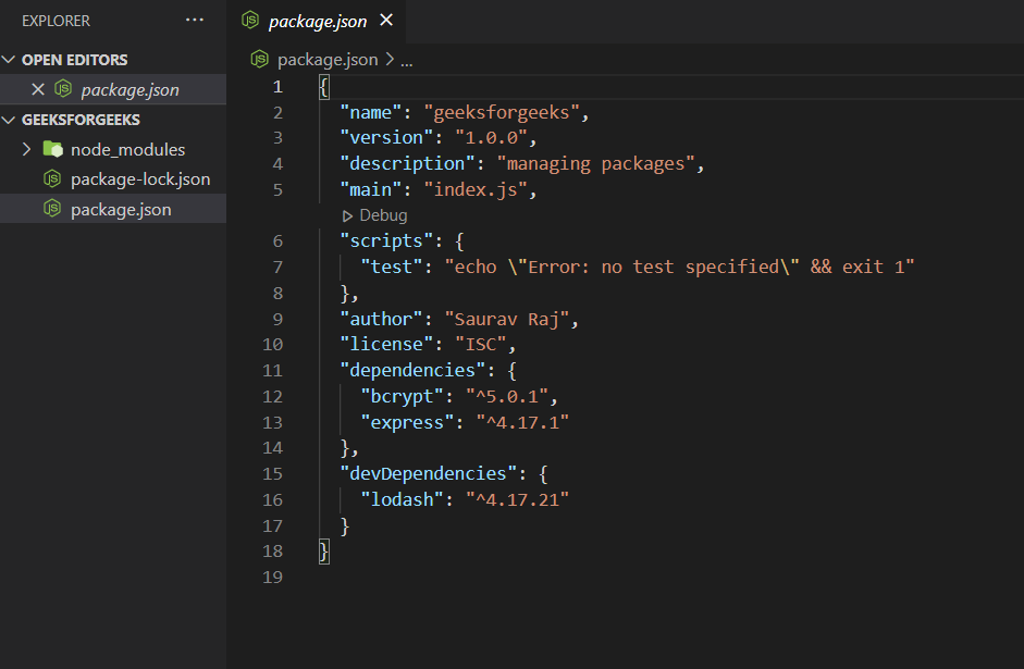 Node.js 如何管理项目中的包