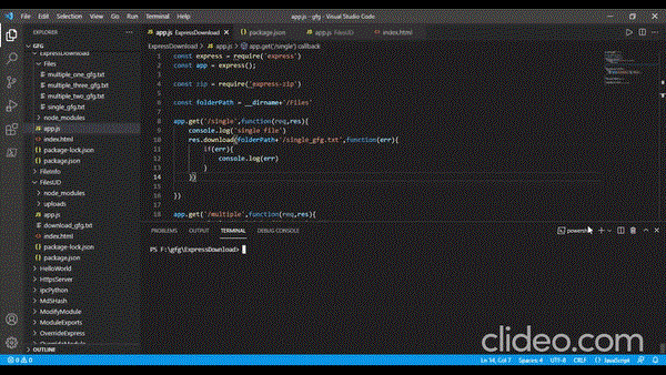 如何使用 Express.js 下载文件