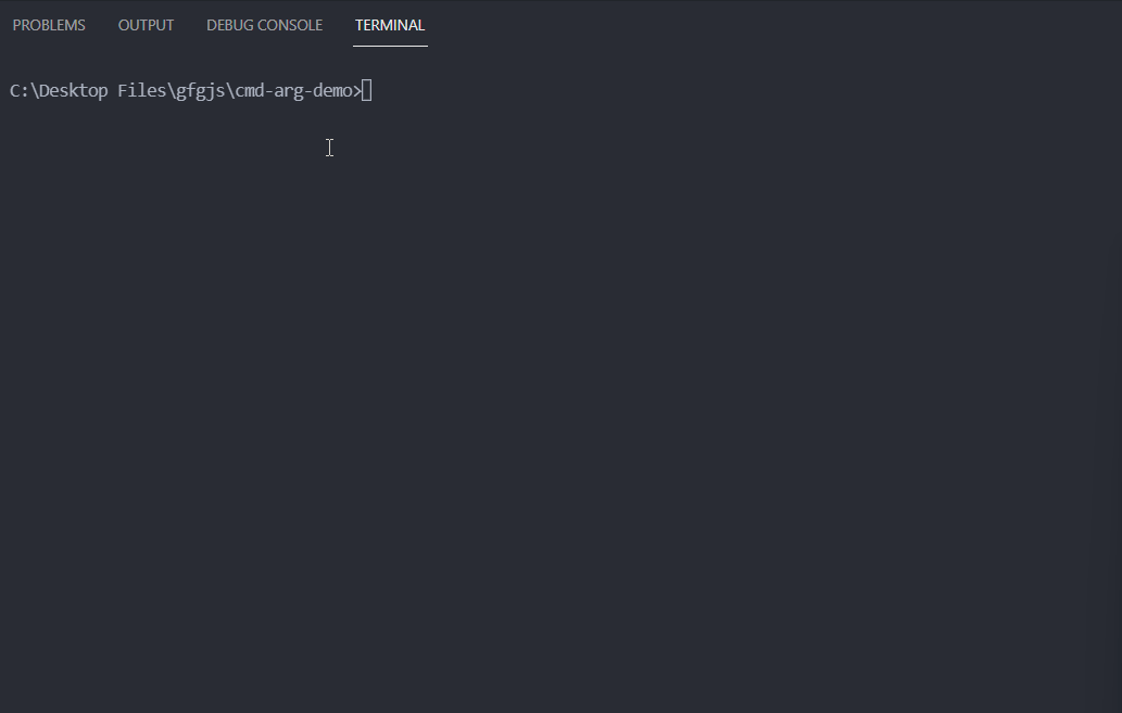 Node.js 如何打印传递给脚本的命令行参数