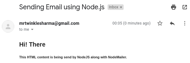 Node.js 如何发送电子邮件