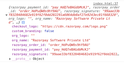 使用Node.js集成Razorpay支付