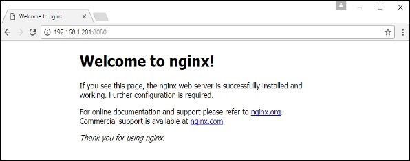 Docker 设置NGINX