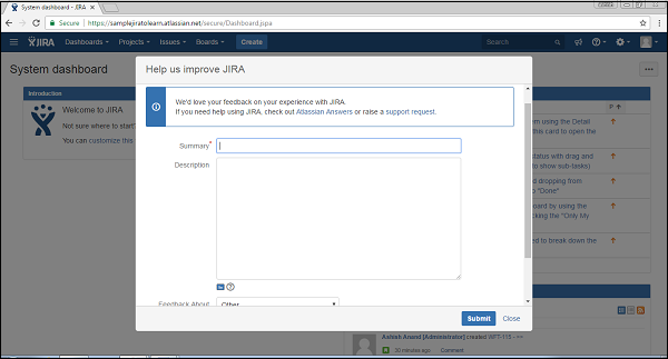 JIRA 仪表盘