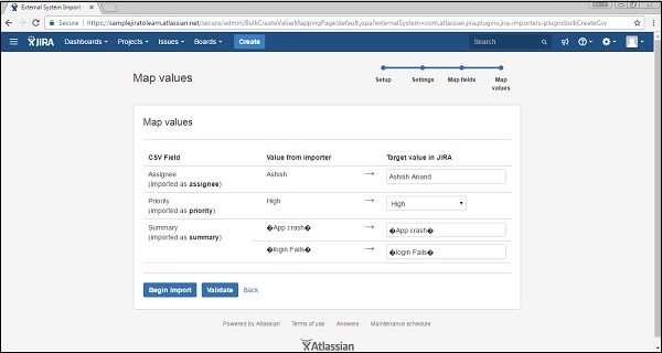 JIRA 使用CSV创建问题