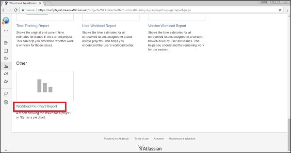 JIRA 工作量饼状图