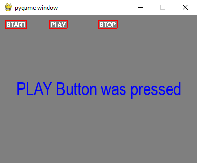 Pygame 使用文本作为按钮