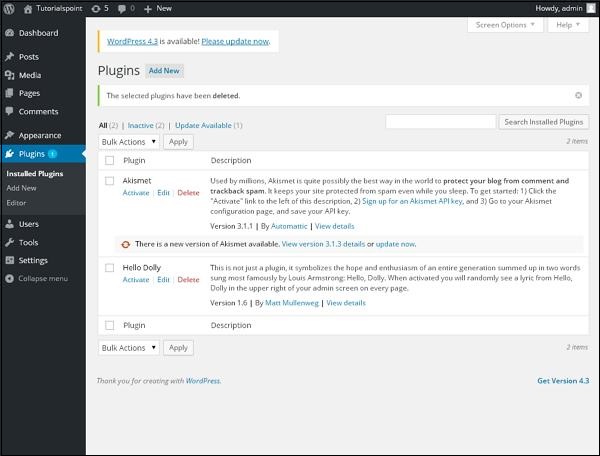 WordPress 插件设置