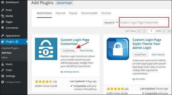 WordPress 自定义插件