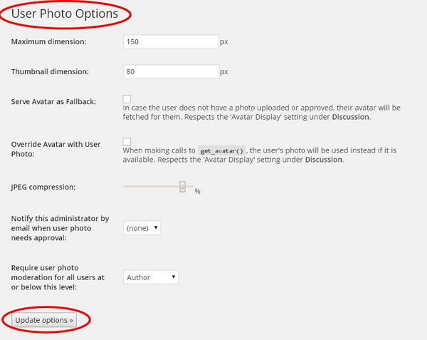 WordPress 用户头像