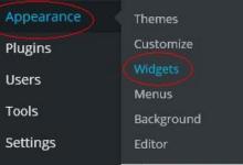 WordPress 小工具管理|极客教程