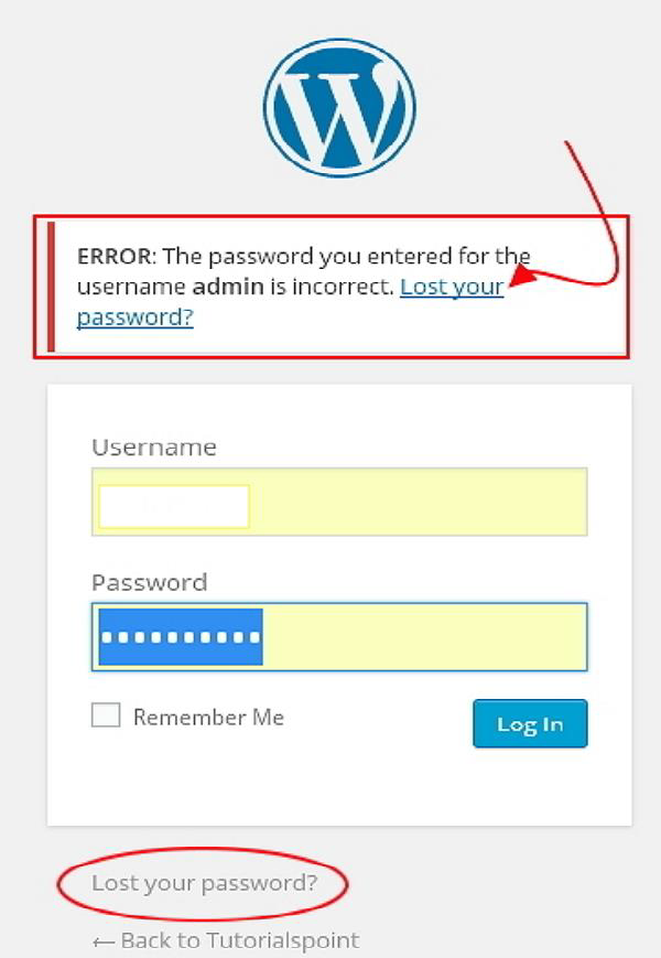 WordPress 重设密码