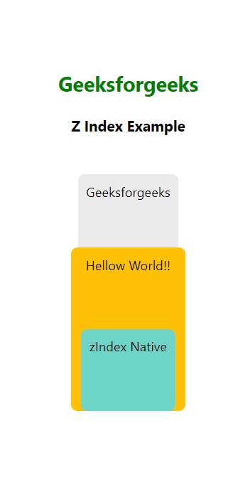 React Native 如何使用Z-Index