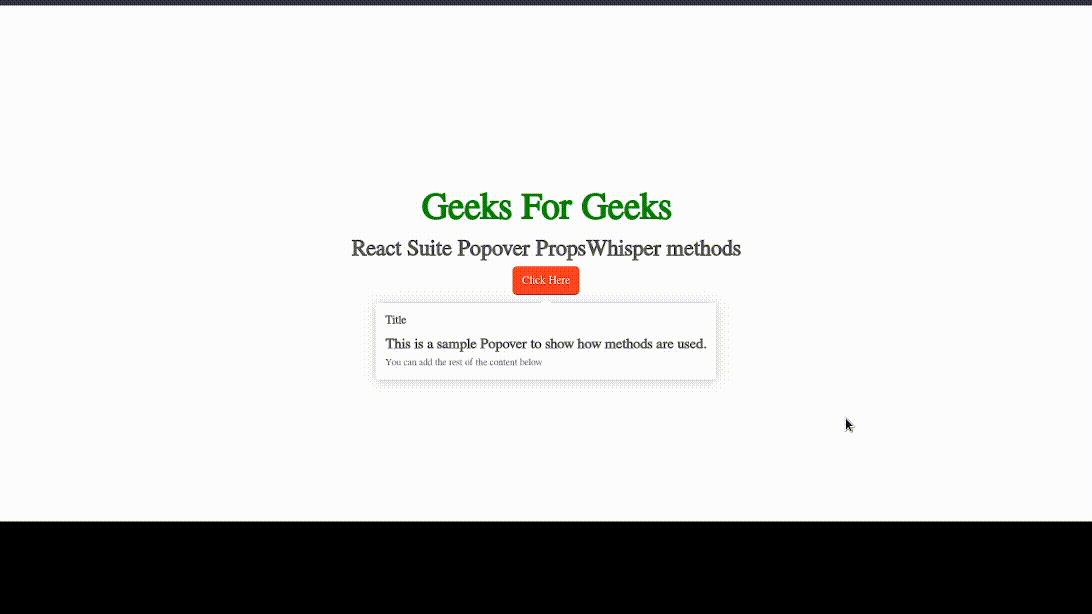React Suite Popover PropsWhisper方法