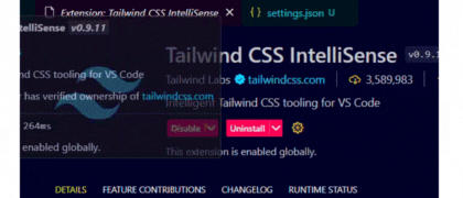 如何修复在ReactJS项目中Tailwind CSS IntelliSense不提供建议的问题