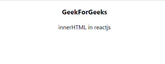 React JS 如何使用innerHTML