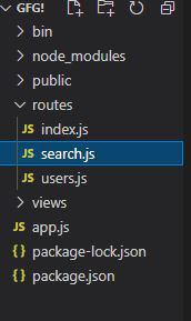 使用Express.js创建一个带有“search url”作为参数的路由