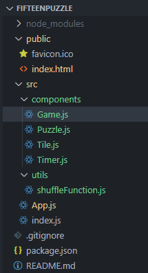 15 Puzzle Game使用ReactJS