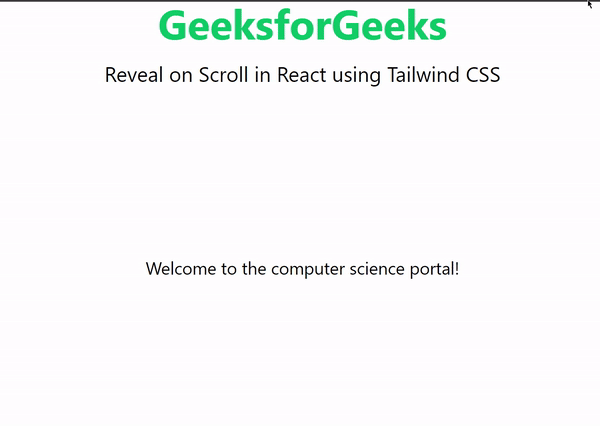 如何使用Tailwind CSS在React中实现滚动时的元素显示