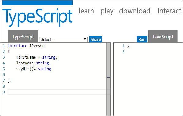 TypeScript 接口