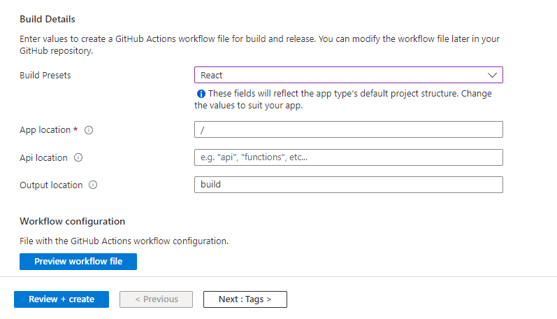 如何使用Azure Static Web Apps部署React应用程序