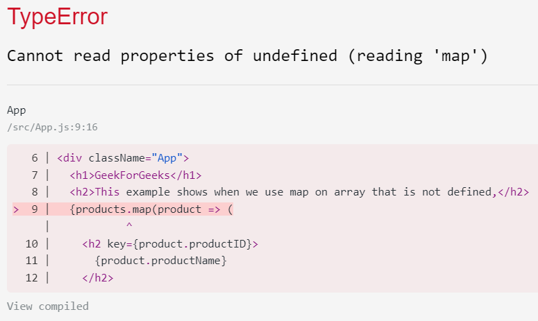 React.js TypeError: 无法读取undefined的属性“productID”
