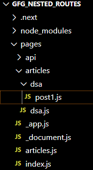Next.js 嵌套路由