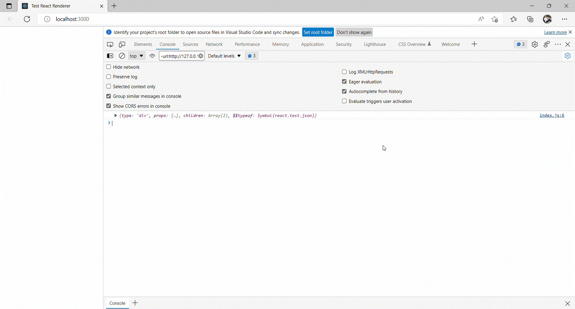 ReactJS 测试渲染器
