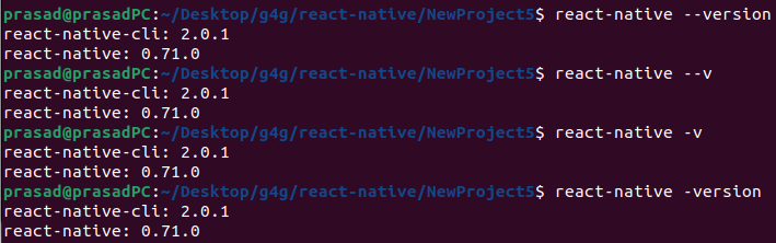 如何检查React Native的版本