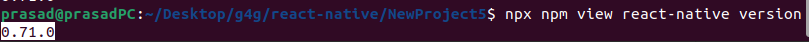 如何检查React Native的版本