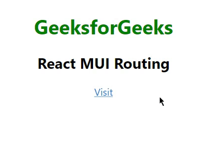 React MUI路由