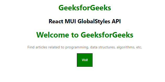 React MUI全局样式API