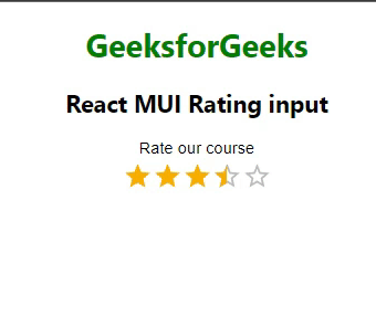 React MUI评分输入