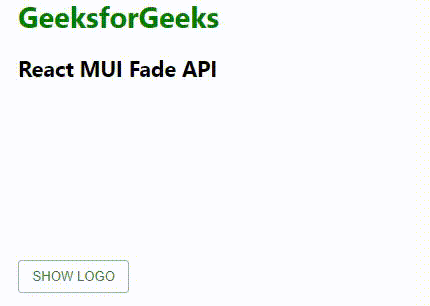 React MUI Fade API