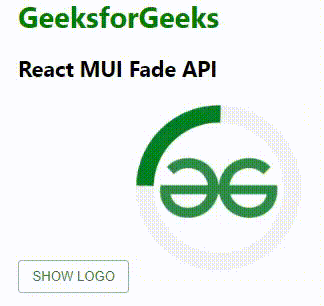 React MUI Fade API