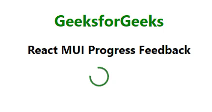 React MUI进度反馈