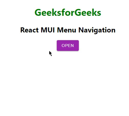 React MUI菜单导航