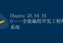 Ubuntu 20.04 ISO——全能编程开发工程师的首选系统|极客教程