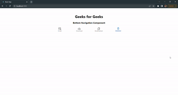 React MUI底部导航