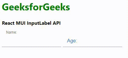 React MUI InputLabel API