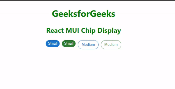 React MUI Chip Display