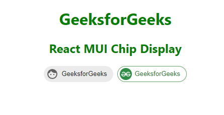 React MUI Chip Display