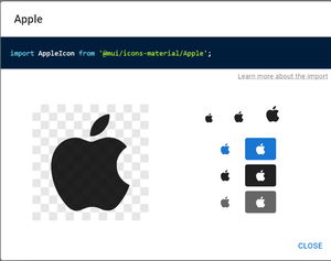 React MUI Material Icons