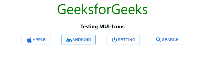 React MUI Material Icons