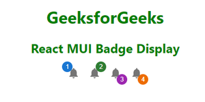 React MUI Badge Display