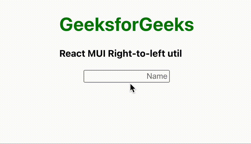 React MUI 从右到左