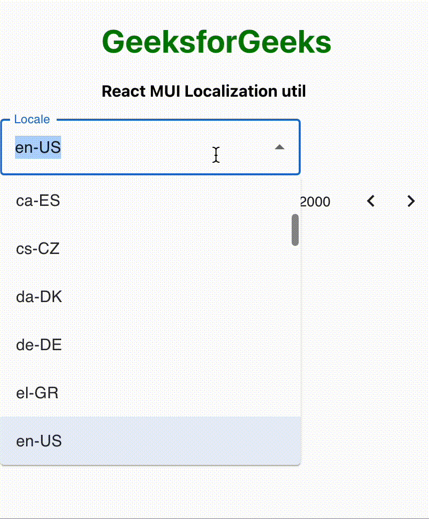React MUI本地化