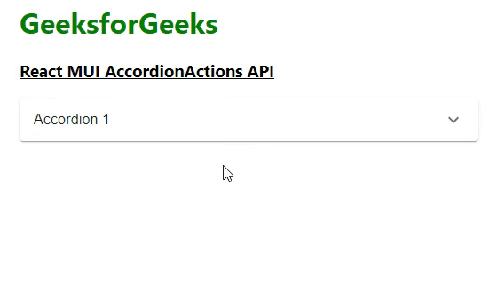 React MUI AccordionActions API