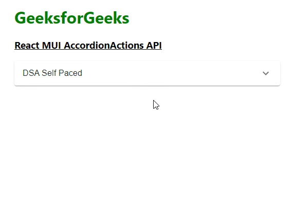 React MUI AccordionActions API