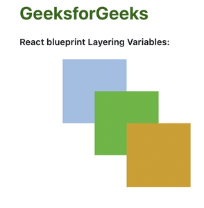 React.js蓝图变量分层